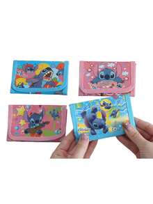 asmodee 4 Styles Cartoon Stitch Coin Purse, Stitch Angel Image Gift Bag Card Holder Wallet, Holiday Small Gift For Kids Coin Pouch Wallet - Multicolor - View 5