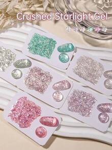 XEIJAYI 6支/套 15毫升凝胶指甲油套装，半永久UV凝胶指甲油套装，美甲套装，可卸UV LED指甲油，DIY美甲套装，家用美甲沙龙护理礼品 - 彩色 - 查看 4