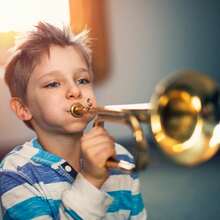 Cavalry Trumpet for School Band Students Beginner Orchestra Music - Dorado - Ver 6