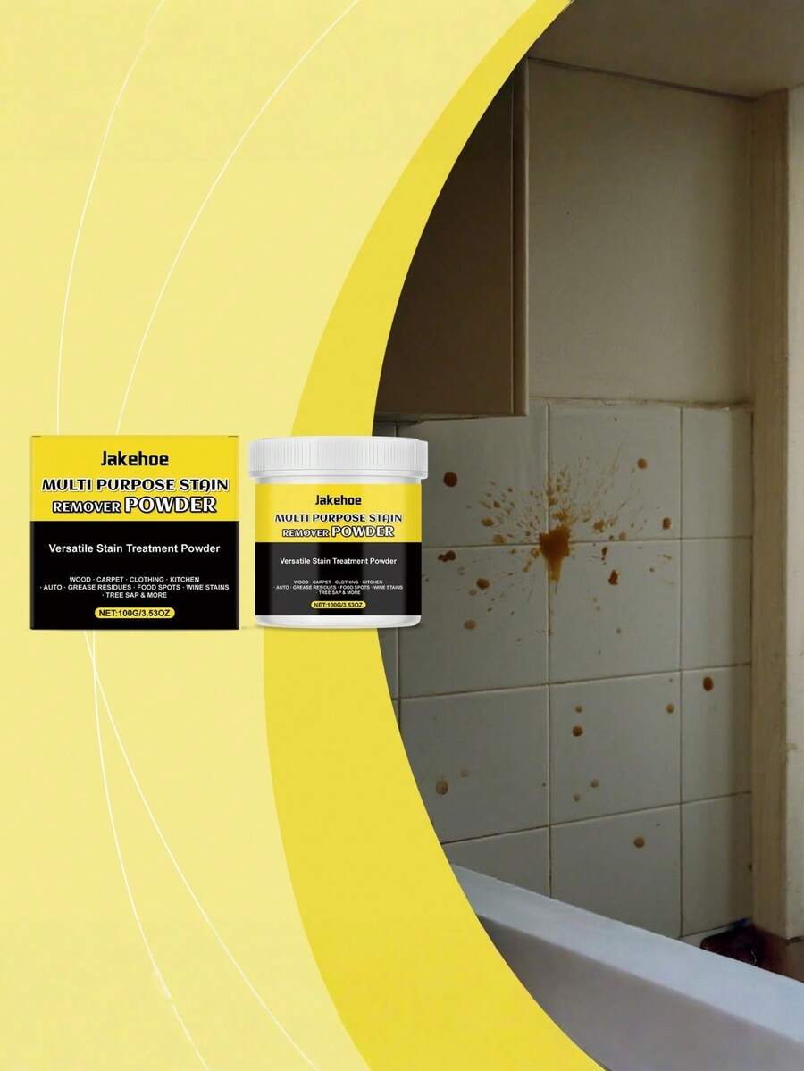 Multi-Purpose Stain Remover Powder, Daily Household Kitchen Surface Oil Stain & Dirt Multi-Purpose Cleaning Powder - Powdery - View 1