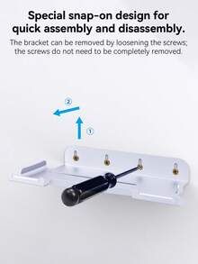 Slim Console Wall Mount - Sturdy Floating Storage Shelf With Controller Holder - Many - View 4