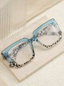 1pc Women's Elegant Glasses Metal Hinges & Eyeglasses Smartphones, PC Screens,Christmas Gifts - Multicolor - View 2