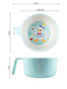Disney 迪士尼米奇带柄碗 - 460毫升饭碗/汤碗，卡通餐具 - 彩色 - 查看 4