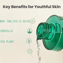 200ml/6.76 Fl Oz Daily Purifying Toner With Salicylic Acid And Centella - Pore Minimizing, Oil Control, Facial Exfoliator - Korean Vegan BHA Toner - Green - View 4