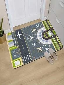 Thảm nhung chơi cho trẻ em - Thảm nhung hình máy bay, sân bay, thảm phòng chơi game, thảm phòng tắm, thảm nhà bếp, thảm phòng khách, thảm phòng ngủ, thảm chùi chân trong nhà, màu sắc tươi sáng, chủ đề giáo dục cho trẻ em, thảm trang trí nhà cửa, hình dáng trang nhã + nhiều kích cỡ, mặt sau chống trượt + có thể giặt, dày và mềm mại cho phòng khách/phòng ăn/ban công, mang lại sự ấm áp cho những ngày lễ, hỗ trợ lối sống thoải mái. - Nhiều màu - Xem 3