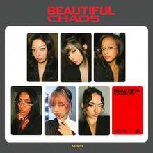 6 Peças Cartões Colecionáveis KATSEYE/Kpop/BEAUTIFUL CHAOS, Cartões Elegantes de Lembrança que Podem Ser Armazenados em Porta-cartões, Carteiras, Passaportes, Também Ótimos Adereços para Fotos de Viagem, Presente Perfeito para Amigos - Multicolorido - Visão 16