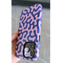 Fashionable Abstract Pattern Phone Case, Compatible With 17, 17 Pro, 16 Pro Max, 15P, 13, 11, 12, XS, 8 Plus And 7, Dual-Layer Design, Cute Rectangular Phone Case, Animal Pattern, Smartphone Case, Phone Accessories, Cute Phone Accessories, Smooth Material, Protective Case, Fashionable Accessory, Suitable For Young People And Fashion Enthusiasts - Multicolor - View 8