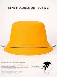Fashionable Bucket Hat: Breathable, Lightweight, UV Protection, Candy Colors - Versatile,Summer,Beach,Holiday,Festival,Travel - Yellow - View 2