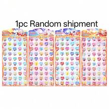 Best-Selling 3D Embossed Heart Sticker, Solid Cartoon Crystal Phone Case Decoration Sticker - Multicolor - View 6