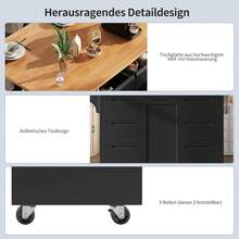 Storage Islands & Carts - Black - C - View 7