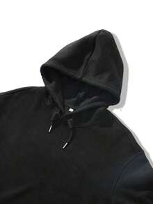 Fashionable Men's Hoodie With Print - [Red] - View 8