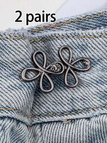 Adjustable Lucky Knot Denim Belt - Seamless Buckle, Reusable Metal Waist Adjuster, Multiple Colors Available, Cheongsam Buckle, Easily Solves Loose Waist Issue For Jeans And Casual Pants, Suitable For All Ages And Genders, The Ideal Choice For Fashion Enthusiasts Seeking Easy Waist Adjustment. - Multicolor - View 15