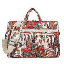 Muti-Pockets Laptop Case Bag,Rebound Bubble Cushioned Laptop Briefcase Shoulder Bag Fits 15.6 Inch-16 Inch Laptop(Paisley) - Paisley(muti-pockets) - View 1