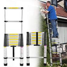 Aluminum Telescopic Ladder, Folding Ladder, Double Ladder, Sliding Ladder, Multi-Purpose Ladder, Ladder, Single Ladder, Aluminum Ladder - 3,8m - View 1