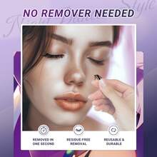 8 linee NAGARAKU Estensioni ciglie fai-da-te a grappolo manga, ciglie segmentate senza colla, strumenti di trucco anti-adesivi con pinzette - C - Visualizzare 5