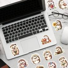 50张卡通简约刺猬涂鸦防水贴纸，适用于滑板、笔记本电脑、手机壳、水杯、吉他、行李箱等。 - 彩色 - 查看 7