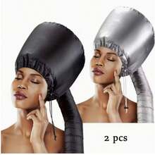 2pcs Hair Dryer Cap, Home Use Hair Drying Cap, Blow Dryer Bonnet, Hair Styling Warm Air Cap - Multicolor - View 5