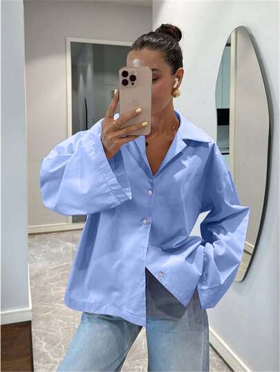 كارديجان أزرق بأكمام طويلة، بلوزة/قميص كاجوال أنيق من الطراز القديم للنساء، مناسب للربيع/الصيف، المناسبات/عيد الحب