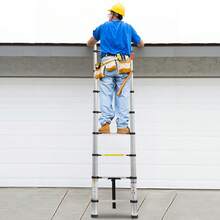 Aluminum Telescopic Ladder, Folding Ladder, Double Ladder, Sliding Ladder, Multi-Purpose Ladder, Ladder, Single Ladder, Aluminum Ladder - 4.4m - View 8