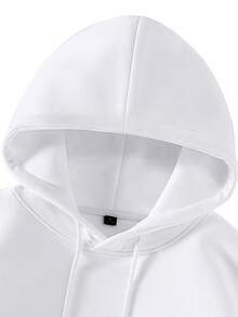 This Classic, Casual Pullover With The Word "JESUS" Is Unisex, Made From 100% Pure Cotton, Black, Long-Sleeved, With A Hood And A Chest Pocket. Thanks To Its Relaxed Fit And Extremely Soft Material, It's Perfect For Layering In Spring, Autumn, And Winter. Its Casual Streetwear Style And Fashionable Design Make It Ideal For Everyday Wear, School, Sports, Leisure, And Outdoor Adventures. It's A Great Gift Idea For Men, Women, Teenagers, Couples, Friends, And Family, And Is Suitable For Birthdays, Christmas, Valentine's Day, And Other Holidays. - 白色 - 查看 3