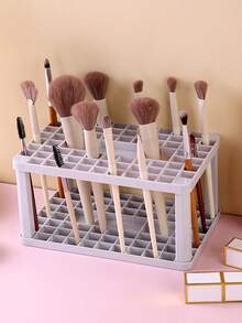 360 Degree Rotating Makeup Brush Holder, Dustproof Eyeshadow Brush Bucket, Vanity Desk Organizer - Multicolor - View 5
