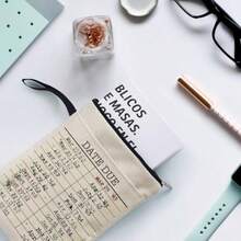 Library Date Due Book Sleeve Book Bag Gifts For Book Lover Paperback Sleeve For Librarian Lovers Bookish Group Club Gifts For Women Book Cover With Zipper And Front Pocket 9 X 12 Inch - B2 - View 2