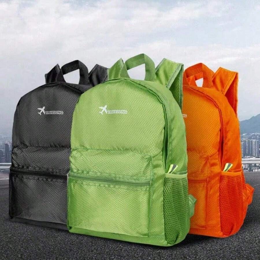 Lightweight Foldable Backpack, Unisex Super Light Waterproof Travel Camping Hiking Bag - Multicolor - View 1