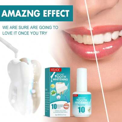 Pintura dental, pintura blanqueadora dental instantánea, pintura blanqueadora instantánea para dientes, removedor de manchas dentales para blanquear los dientes, pulido dental