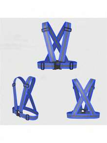 1PC Reflective Vest Elastic Strap Reflective Running Vest For Night Running Cycling All Seasons - Multicolor - View 6