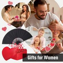 1pc Large Foldable Hand Fan, High-Quality Fabric, Black Nylon Cloth, Foldable Craftsmanship Hand Fan, Chinese/Japanese Style Hand Fan, Suitable For Outdoor Use, Cooling Decor, Applicable For Clubs, Balls, Bars, Home Decor Accessories, Gift For Male/Female Dance Enthusiasts, Suitable For Home Decor, Holiday Party Gifts,Cute Stuff - Multicolor - View 7