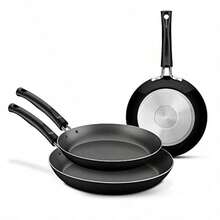 Juego de Sartenes París Batería de Cocina Incluye 3 Piezas Antiadherente Color-025 - Negro1 - Ver 2