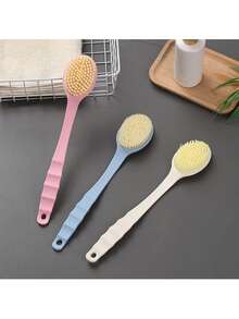 1个/2个软毛沐浴刷，去角质淋浴刷，长柄沐浴刷/随机新旧款式 - 彩色 - 查看 7