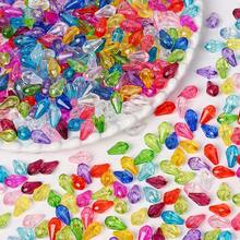 200pcs 13mm Teardrop Shiny Acrylic Beads, Suitable For DIY Bracelets, Necklaces, Keychains, Earrings And Crafts - water drop - View 8