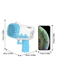 The Fun Porous Bubble Machine Is A Portable Electric Bubble-Making Toy, Perfect For Use At Birthday Parties, Weddings And Pool Parties. (Does Not Include Batteries Or Bubble Liquid.) - Multicolor - View 4
