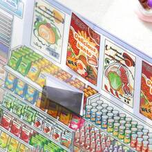 Creative Convenience Store Series Miniature Landscape Sticker PET Cartoon 3D Landscape Sticker Gift DIY Cabin Scene Sticker - Multicolor - View 7