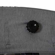 3-sitsig gunga, hängande bänk med justerbart solskydd, trädgårdsgunga med dynor, lastkapacitet upp till 270 kg - C - Visa 7