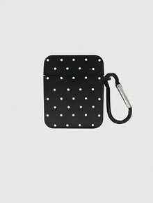 一套波点图案耳机盒，方形黑色耳机盒，带一个耳机盒登山扣，兼容 耳机盒、耳机、Pro（第二代）、3、Pro、1/2、4、Pro 3 - 彩色 - 查看 6