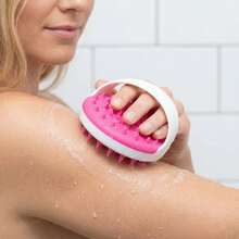 Full Body Massage Brush, Slimming Gua Sha Board, Body Leg Abdomen Meridian Scraping Massage Tool - Pink - View 6