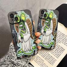 Funda para teléfono con personaje de ratón ángel compatible con Samsung  17  16 Pro Max  15 Pro Max  13 y  12 Fabricada en material TPU elegante y de primera calidad, resistente al agua, a los golpes y a los arañazos Un regalo perfecto para familiares, amigos, seres queridos, novios/novias y aniversarios - Negro - Ver 5