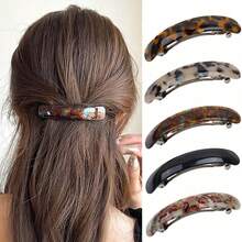 Retro Pattern Hair Clips - Sturdy Hair Clips To Fix Hairstyles, Suitable For Half-Up And Ponytail Styles, Adding Eternal Elegance To Daily And Office Looks - Multicolor - View 1