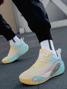 Low-Top Basketball Shoes Men's New Professional Combat Cushioning Rebound Anti-Slip Stable Friction Sneakers With Sound. - Training Camp - View 6