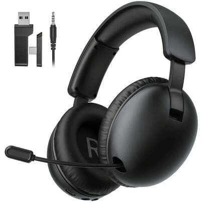  Auriculares inalámbricos para juegos Acinaci BL500 2.4GHz para PC, auriculares para juegos Bluetooth 5.3 compatibles con Switch, portátil, smartphone