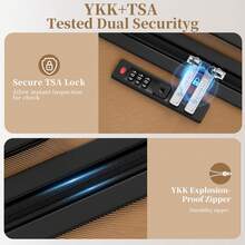 YSTYLE 4-Piece Hardside Luggage Set (12/20/24/28 Inches), With Scratch-Resistant And Impact-Resistant ABS Shells, Spacious Design And Four 360-Degree Spinner Wheels - Gold - View 6