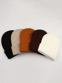 1pc Ultra-Light Knitted Beanie Hats - Unisex Style, Warm & Windproof, Suitable For Skiing And Outdoor Activities - Best Christmas Gift Choice - Multicolor - View 12