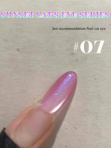 MISS SHAKA 10毫升情人节礼物热门粉蓝玻璃珠闪粉猫眼凝胶指甲油，2026秋冬Yaochi透明裸色闪粉水晶猫眼指甲油，美甲用品 - 彩色 - 查看 21