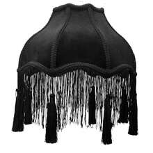 1pc11.81-Inch Black Combed Lampshade, Simple Style Modern Table Lamp Replacement Lampshade, Suitable For Desk, Bedroom Scene - Rectangle - View 1