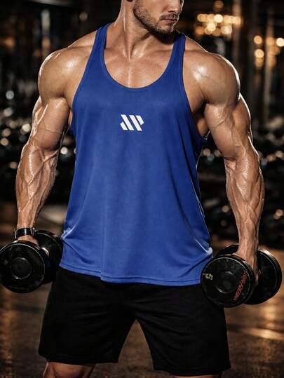 Camiseta sin mangas para gimnasio para hombres, chaleco deportivo para fitness, ropa deportiva para correr y entrenamiento de fuerza