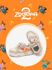 Disney 1 Pair  Collaboration Children's Sneakers, Suitable For Daily Wear, Festivals, Sports, Outdoor Activities, Comfortable, Non-Slip, Breathable (Boys' Sneakers, Boys' Skate Shoes, Children's Sneakers, Girls' Sneakers, Girls' Skate Shoes) - Pink - View 2
