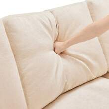 Sofa Bed Set - Beige + Chenille + 4 Seat - View 8