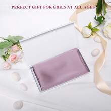 1个桑蚕丝枕套，礼盒包装，透气柔软舒适，凉爽透气，优质信封式枕套，四季皆宜，优雅女士礼品，适用于卧室、沙发、宿舍、家居装饰 - 紫色 - 查看 7